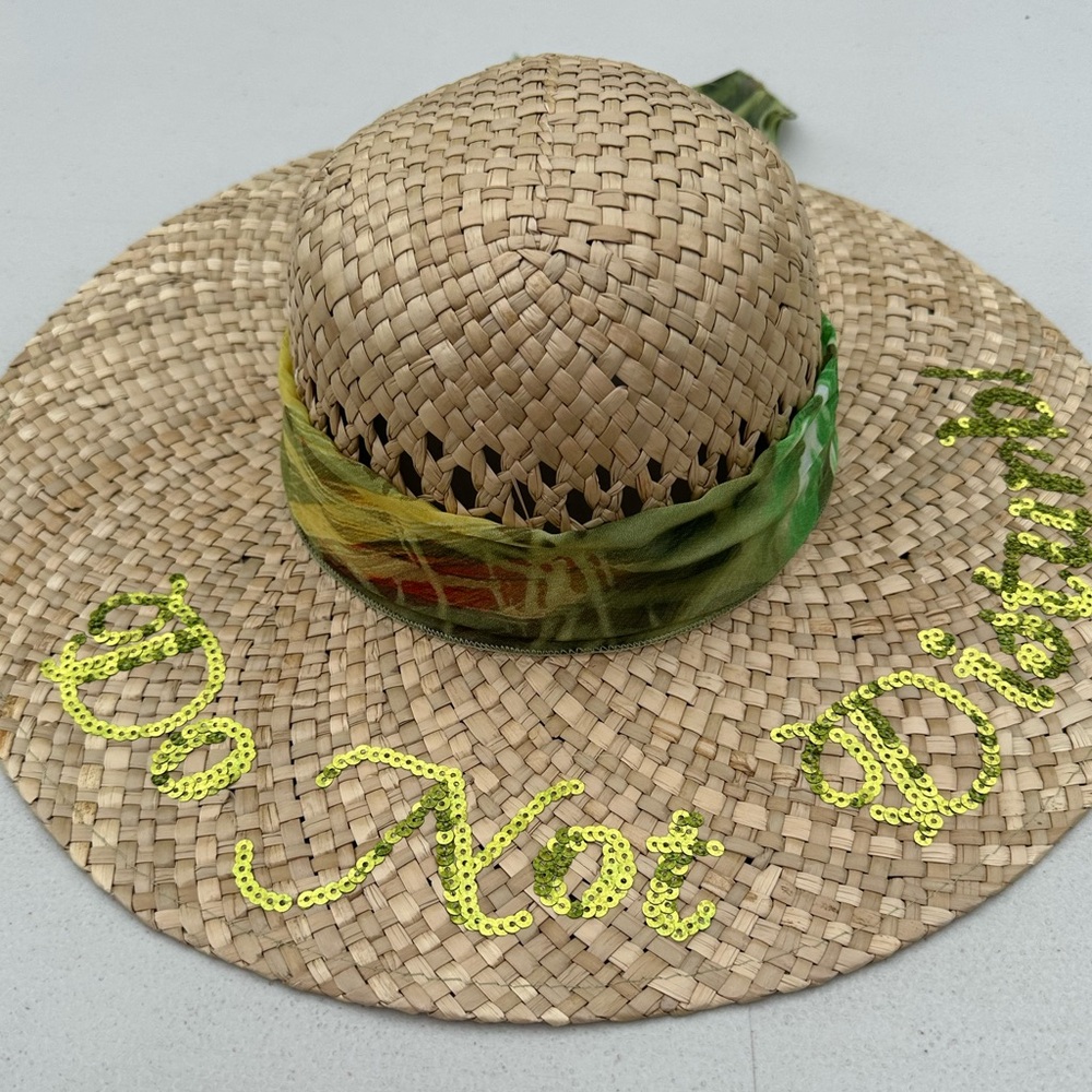 Panama Jack Tan Straw Hat with Green Band